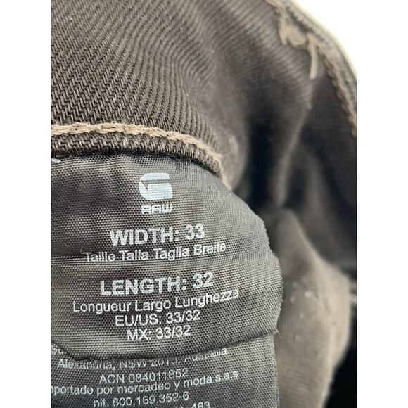 G-STAR RAW Men's Black Solid 5620 3D Zip-Knee Skinny Denim Jeans SZ 33x32 - Picture 12 of 12